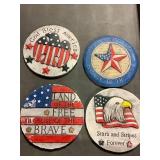 decorative patriotic stepping stones by the box x4