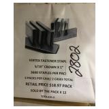 Vertex fastners staples x 12 packs