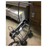 Hose Storage Rack on Wheels w/Water Hook Up