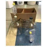 Single gallon glass fermenting jugs by the Case x5
