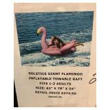 Solstice Giant Flamingo Inflatable raft