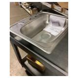 25" Stainless Single bowl drop in sink