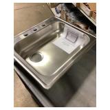 25" Stainless Single Bowl drop in sink