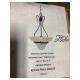 Seagull lighting 3 light pendant