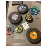 Pile of mixed abrasive blades sold for one $