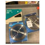 10in mixed saw blades sold by the pc x 3