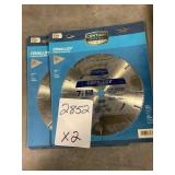 7-1/4in 16 slot steel cutting blades x2