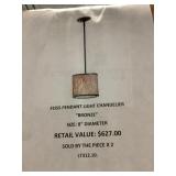 Feiss Pendant Light Chandelier x 2