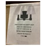 Feiss 2 light vanity light x 2