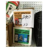 Heavy duty contractor bags x 2