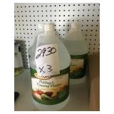 3 1 gallon bottles of canning/pickling vinegar x 3