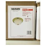 11 inch brass flush Mount ceiling light x 2