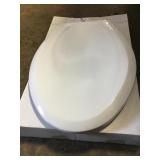 white Elongated toilet seat
