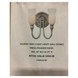 2 light Vanity Wall sconce x 2