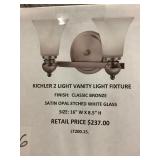 2 light Vanity Light Fixture