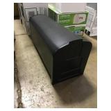 Black Gibraltar Plastic Mailbox x2