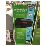 Black Gibraltar Galvanized Steel Mailbox