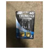 40w Ceiling Fan Bulbs by the box x4