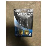 40w Ceiling Fan Bulbs by the box x4