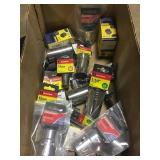 Box of Mixed Sockets and Hole Saws