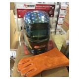 Firepower Welding Helmet & Gloves