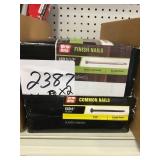 Finish Nails & Common Nails by the 5lb box x2