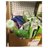 Box of Paint Supplies