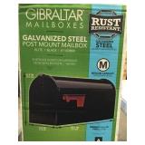 Gibraltar Black Steel Mailbox
