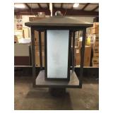 Weathered Pewter Outdoor Post Light x 2