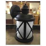 Black 1-Light Outdoor Wall Light x 2