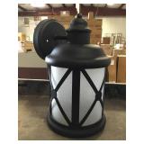 Black 1-Light Outdoor Wall Light x 2