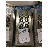 4" x 12" Floor register cover x 4