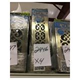 4" x 12" Floor register cover x 4