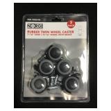 Rubber Twin Wheel Casters for One Money