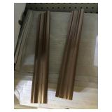 Antique Bronze metal Chairail by the box x3