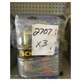 Schlage RH Bed & Bath Handle x3
