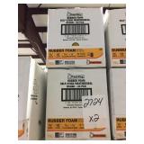 Rubber Foam Self Stick Weather Seal by the case x2