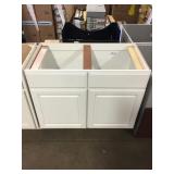 39 inch Alpine White vanity.
