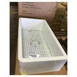 33in Kraus single bowl fireclay farmhouse sink