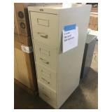 4 drawer file cabinet w/ push locks