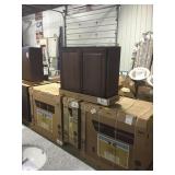 Misc wall and base cabinets x4