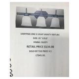 Three light vanity fixture x2