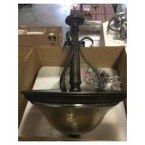 Three light pendant light