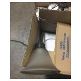 Heirloom bronze pendant light x2