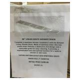 48in Linear grate shower drain