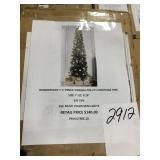 7 1/2ft pencil Virginia pre lit Christmas tree
