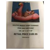 Solstice Biggest Giant Flamingo Float