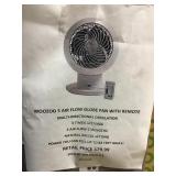 WooZoo 5 air flow globe fan with remote x2