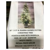 28" Potted Christmas Tree x 2