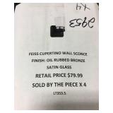 Oil Rubbed Bronze Wall Sconce x 4